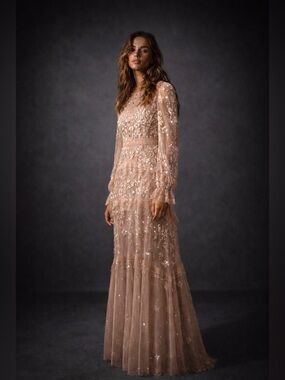 Function & Fringe Edit | Needle & Thread Embellished Tulle Maxi Dress